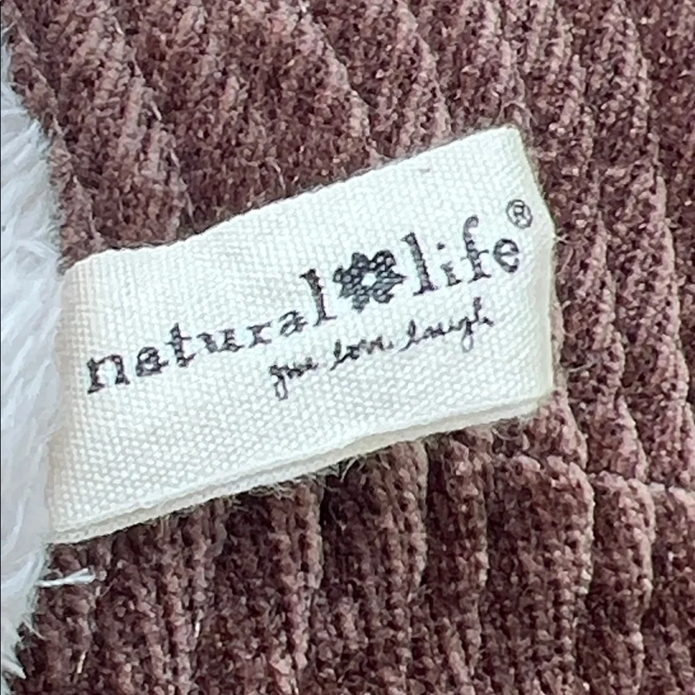 Natural Life Brown Corduroy Raw Heem Edge Fleece Lined Women's Bucket Hat